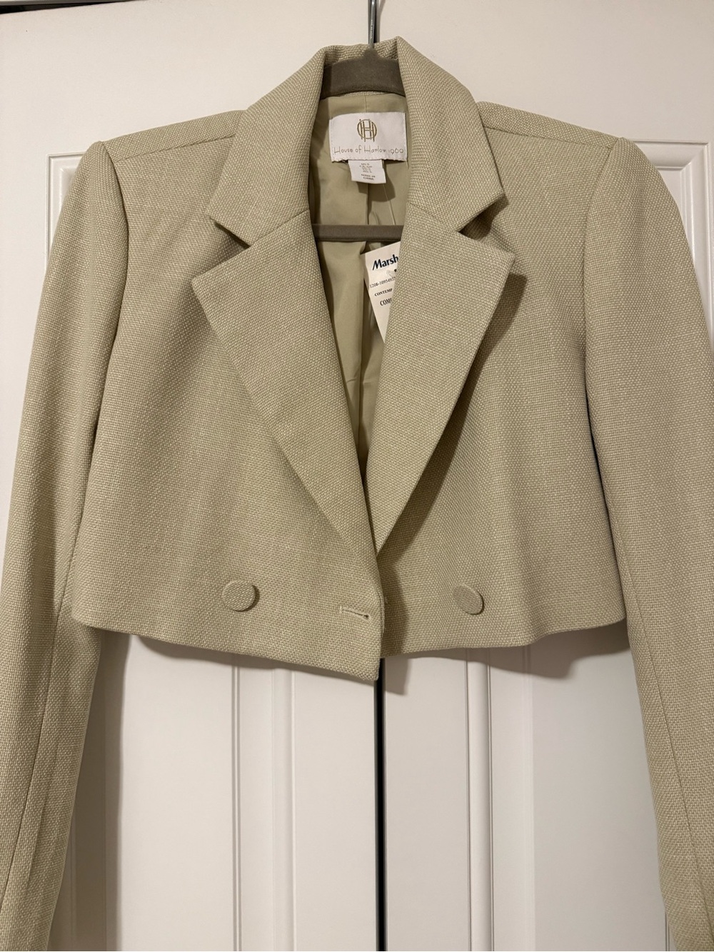 House of Harlow Cropped Textured Blazer Jacket NWT